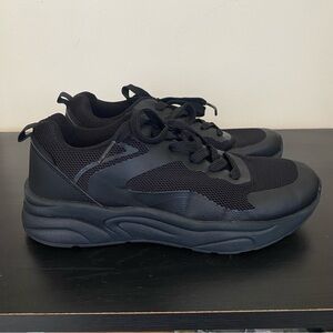 Workout Memory Foam Black Shoes Womens Size 7 Sneakers